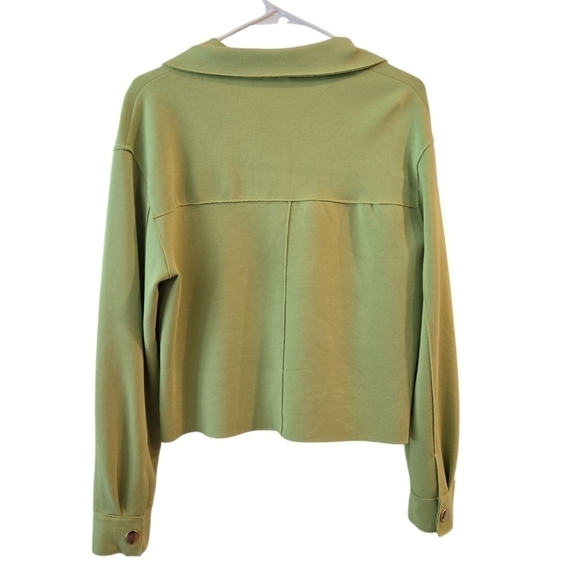 JOIE CHARTREUSE LIME GREEN 4 BUTTON JACKET. SIZE SMALL. - Picture 2 of 8